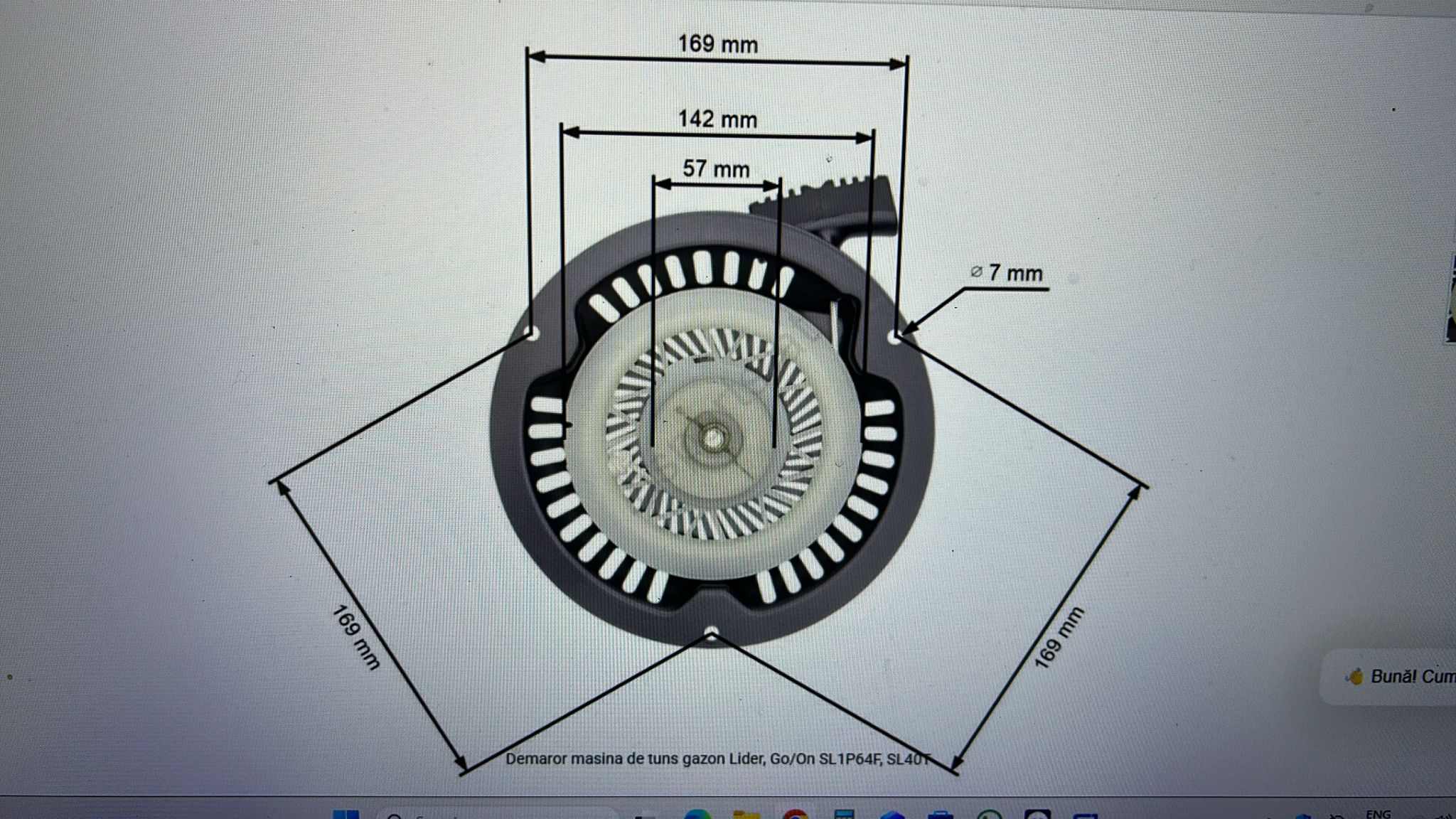 08-12018 DEMAROR MASINA TUNS GAZON SL1P64F